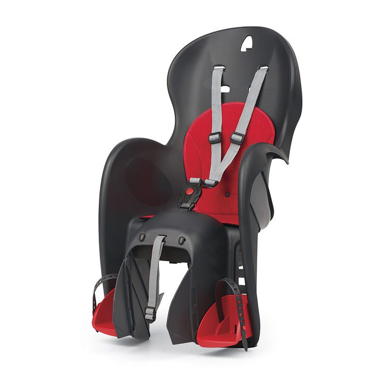 PORTABEBE POLISPORT WALLAROO QST AL CUADRO GRIS/ROJO