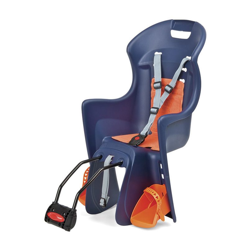 PORTABEBE POLISPORT BOODIE QST AL CUADRO AZUL OSCURO/NARANJA