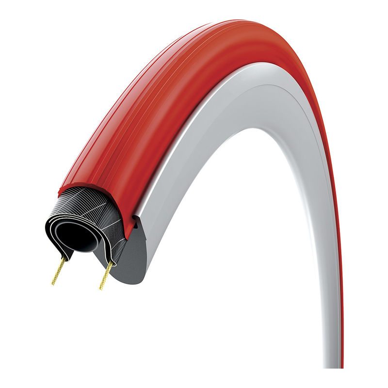 CUBIERTA VITTORIA ZAFFIRO PRO PARA RODILLO 26 x 1.1 ROJA PLEGABLE