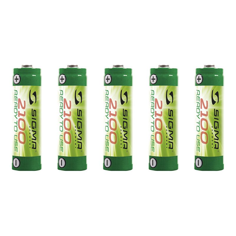 KIT 5 PILAS SIGMA AA-2100 MAH