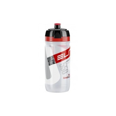 BIDON ELITE CORSA 550 ML TRANSPARENTE ROJO BIO