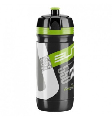 BIDON ELITE CORSA NEGRO VERDE BIO 550 ML