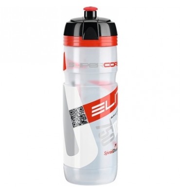 BIDON ELITE SUPERCORSA TRANSPARENTE ROJO BIO 750ML