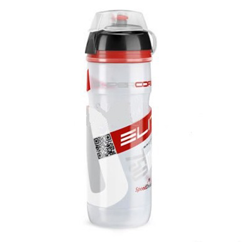 BIDON ELITE SUPERCORSA MTB TANSPARENTE ROJO BIO 750 ML